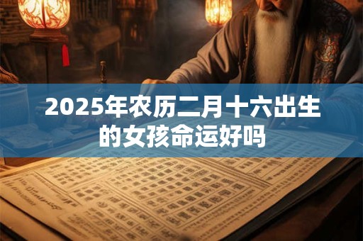 2025年农历二月十六出生的女孩命运好吗