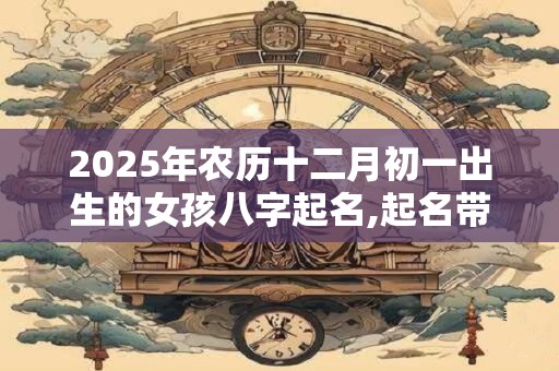 2026年农历十二月初一出生的女孩八字起名,起名带什么字最好