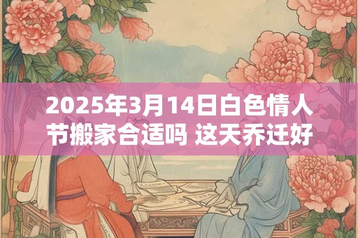 2025年3月14日白色情人节搬家合适吗 这天乔迁好不好