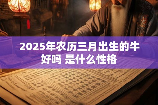 2025年农历三月出生的牛好吗 是什么性格