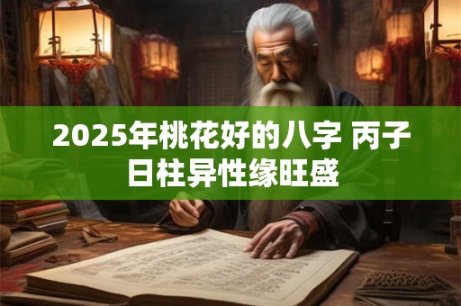 2025年桃花好的八字 丙子日柱异性缘旺盛