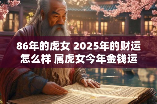 86年的虎女 2025年的财运怎么样 属虎女今年金钱运势如何