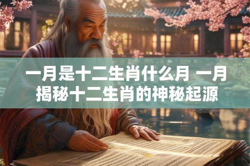 一月是十二生肖什么月 一月 揭秘十二生肖的神秘起源