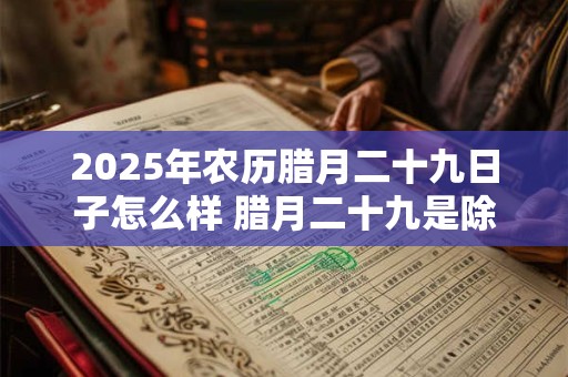 2026年农历腊月二十九日子怎么样 腊月二十九是除夕夜吗 2026年农历腊月二十九日子怎么样 腊月二十九是除夕夜吗