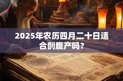 2025年农历四月二十日适合剖腹产吗？