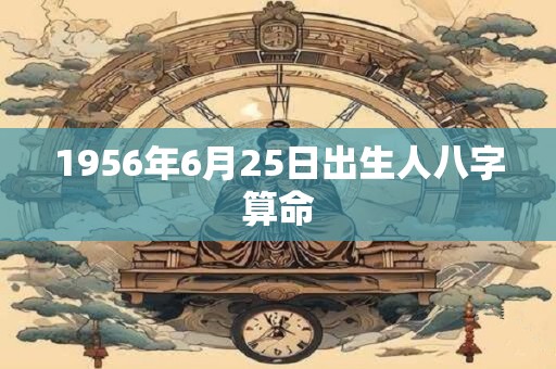 1956年6月25日出生人八字算命 1956年6月25日出生人八字算命