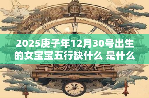 2025庚子年12月30号出生的女宝宝五行缺什么 是什么命