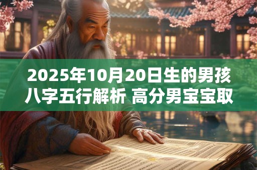 2025年10月20日生的男孩八字五行解析 高分男宝宝取名字