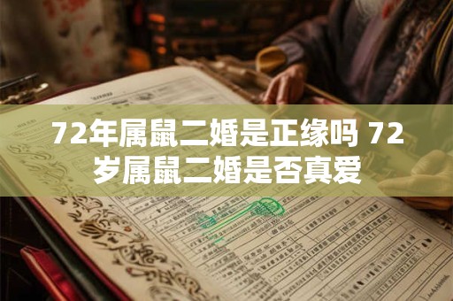 72年属鼠二婚是正缘吗 72岁属鼠二婚是否真爱