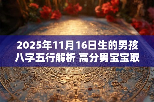 2025年11月16日生的男孩八字五行解析 高分男宝宝取名字