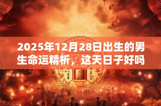 2026年12月28日出生的男生命运精析,这天日子好吗? 2026年12月28日出生的男生命运精析,这天日子好吗?