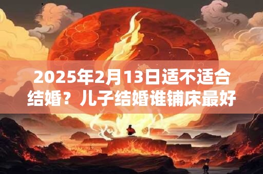 2025年2月13日适不适合结婚？儿子结婚谁铺床最好？