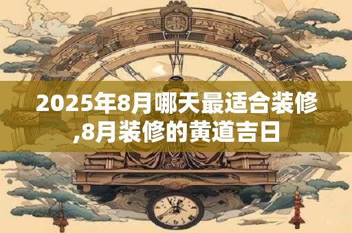 2025年8月哪天最适合装修,8月装修的黄道吉日 2025年8月哪天最适合装修,8月装修的黄道吉日