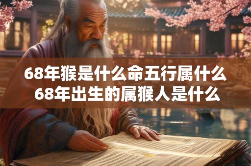 68年猴是什么命五行属什么 68年出生的属猴人是什么五行命