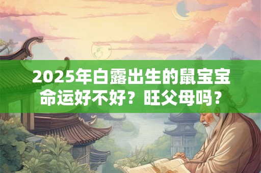 2025年白露出生的鼠宝宝命运好不好?旺父母吗? 2025年白露出生的鼠宝宝命运好不好?旺父母吗?