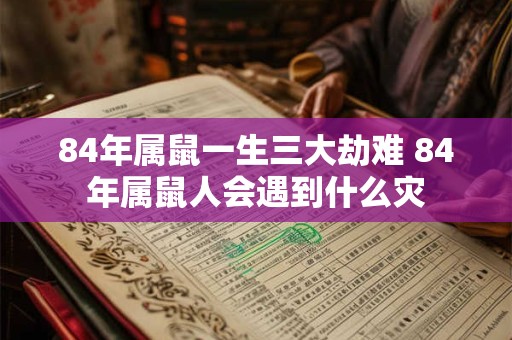 84年属鼠一生三大劫难 84年属鼠人会遇到什么灾