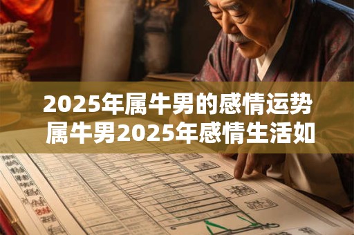 2025年属牛男的感情运势 属牛男2025年感情生活如何