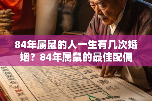 84年属鼠的人一生有几次婚姻？84年属鼠的最佳配偶