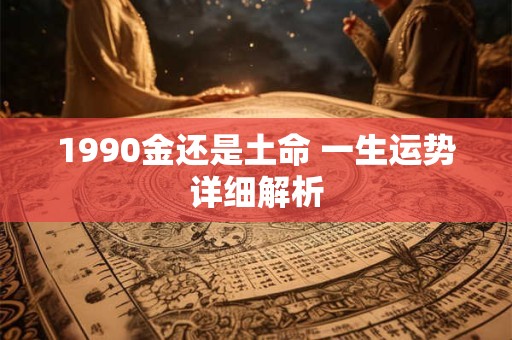 1990金还是土命 一生运势详细解析