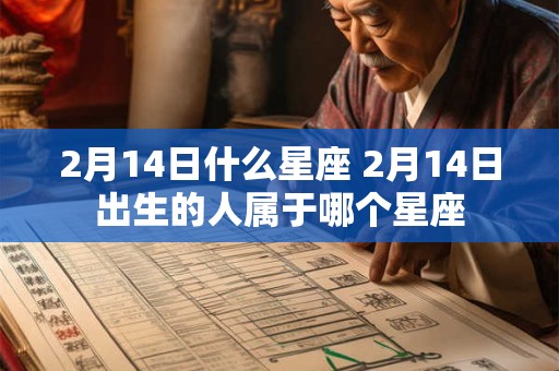 2月14日什么星座 2月14日出生的人属于哪个星座