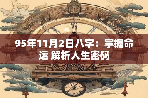 95年11月2日八字:掌握命运 解析人生密码 95年11月2日八字:掌握命运 解析人生密码