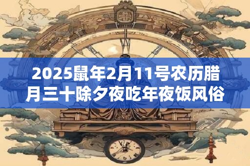 2025鼠年2月11号农历腊月三十除夕夜吃年夜饭风俗讲究