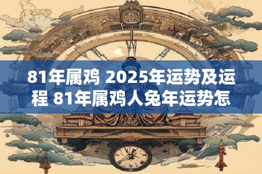 81年属鸡 2025年运势及运程 81年属鸡人兔年运势怎么样