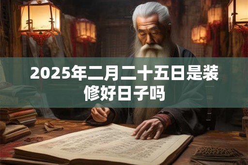 2025年二月二十五日是装修好日子吗