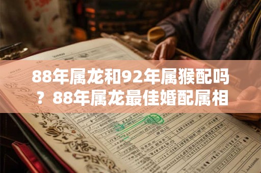 88年属龙和92年属猴配吗？88年属龙最佳婚配属相