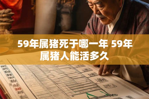 59年属猪死于哪一年 59年属猪人能活多久