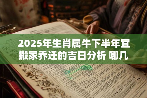 2025年生肖属牛下半年宜搬家乔迁的吉日分析 哪几天日子好