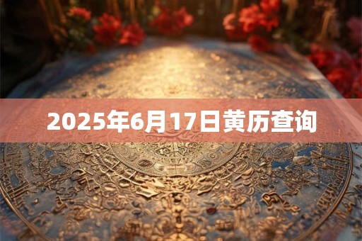 2025年6月17日黄历查询
