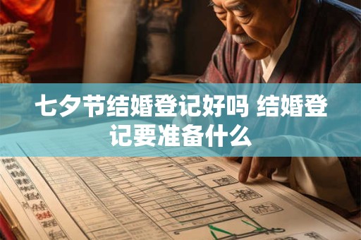 七夕节结婚登记好吗 结婚登记要准备什么