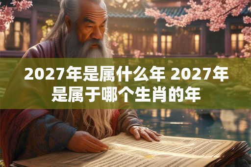 2027年是属什么年 2027年是属于哪个生肖的年