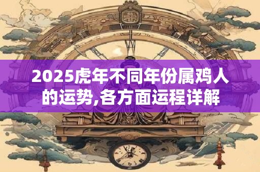 2025虎年不同年份属鸡人的运势,各方面运程详解