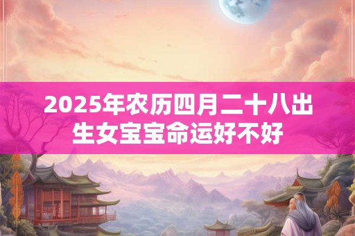 2025年农历四月二十八出生女宝宝命运好不好