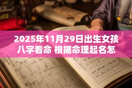 2025年11月29日出生女孩八字看命 根据命理起名怎么取