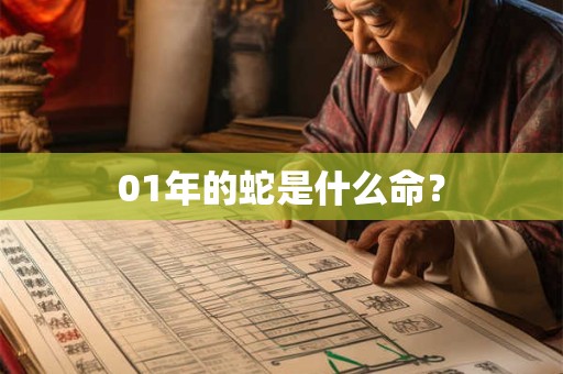 01年的蛇是什么命？