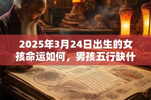 2025年3月24日出生的女孩命运如何，男孩五行缺什么