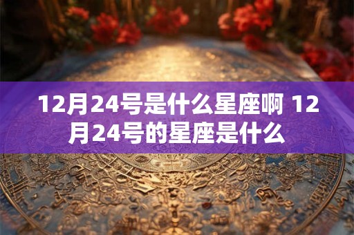 12月24号是什么星座啊 12月24号的星座是什么