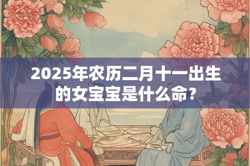 2025年农历二月十一出生的女宝宝是什么命？
