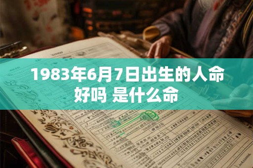 1983年6月7日出生的人命好吗 是什么命