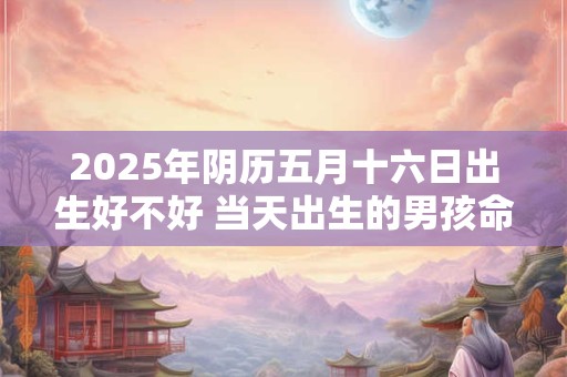 2025年阴历五月十六日出生好不好 当天出生的男孩命运分析