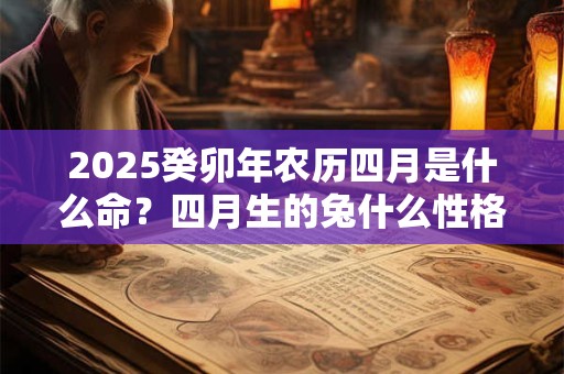 2025癸卯年农历四月是什么命？四月生的兔什么性格