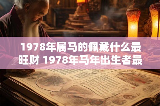 1978年属马的佩戴什么最旺财 1978年马年出生者最旺财之物