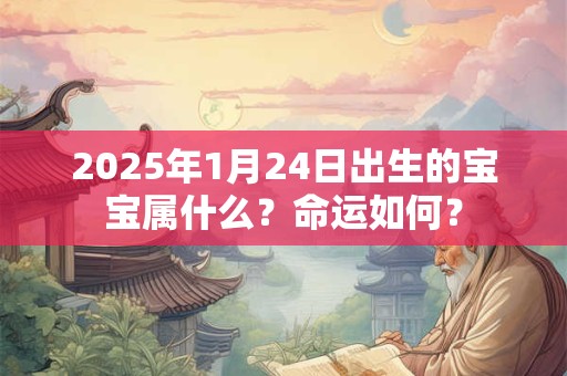 2025年1月24日出生的宝宝属什么？命运如何？