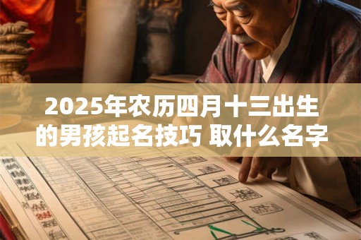 2025年农历四月十三出生的男孩起名技巧 取什么名字好