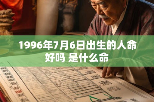 1996年7月6日出生的人命好吗 是什么命