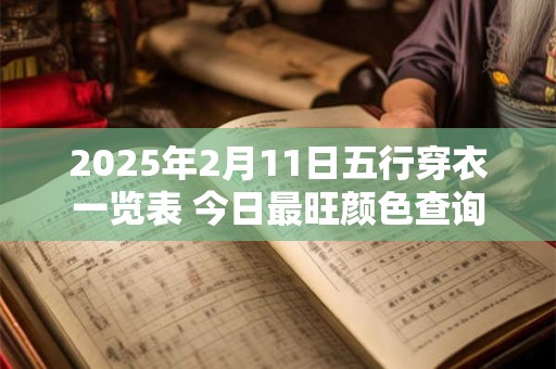 2025年2月11日五行穿衣一览表 今日最旺颜色查询