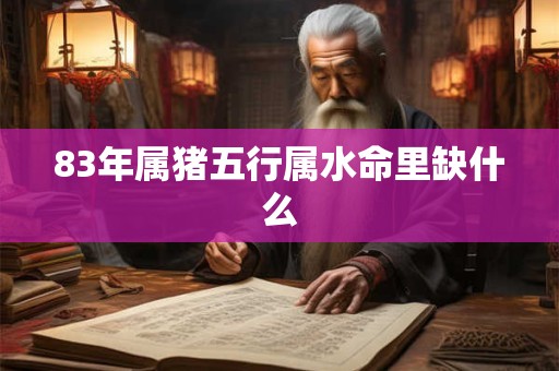83年属猪五行属水命里缺什么